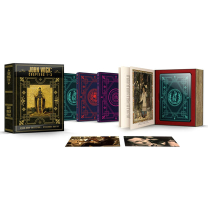 John Wick Chapter 1-3 Stash Book Collection (Steelbooks) [4K + Blu-Ray + Digital]