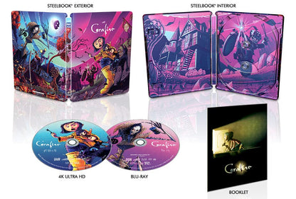 Coraline - Limited Edition Steelbook [4K Ultra HD + Blu-ray]