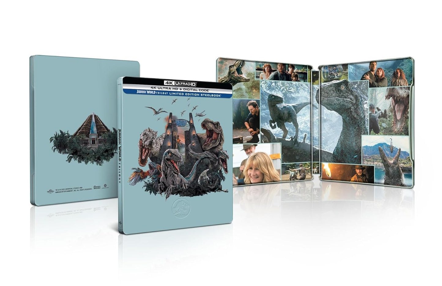 Jurassic World Trilogy - Limited Edition Steelbook [4K Ultra HD + Digital]