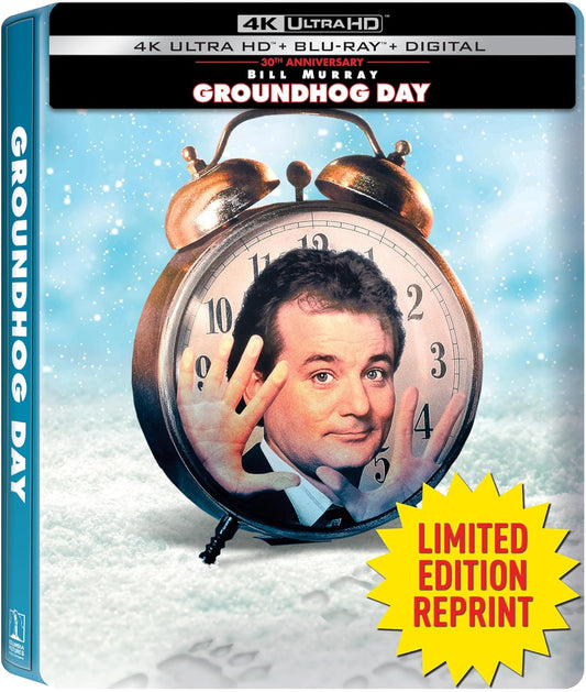 Groundhog Day 30th Anniversary SteelBook [4K Ultra HD + Blu-ray + Digital]