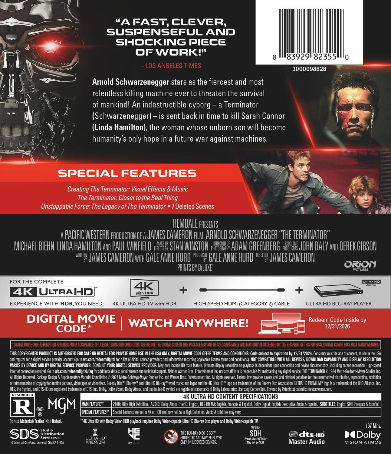 The Terminator (4K Ultra HD + Digital)