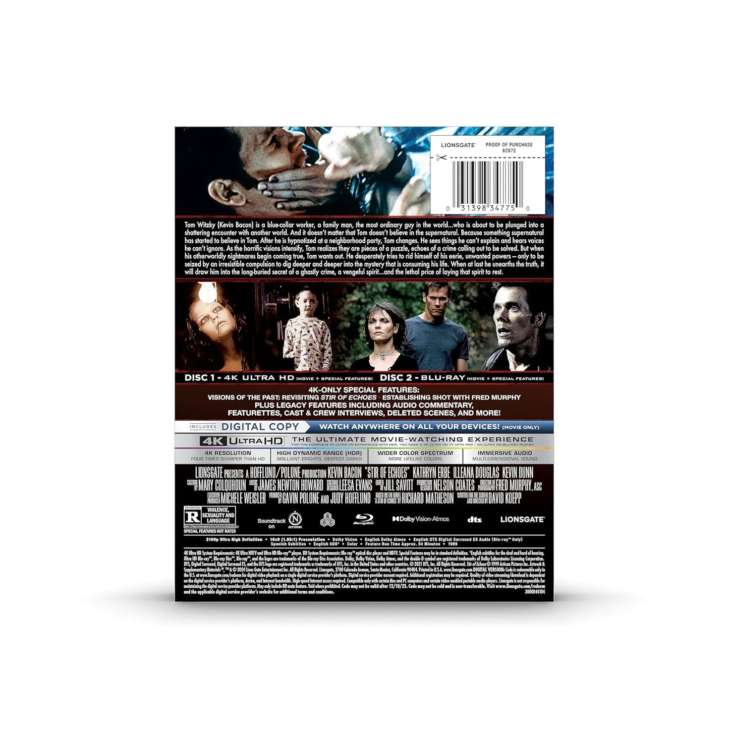 Stir of Echoes Steelbook [4K UHD + Digital]