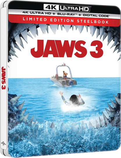Jaws 3 - Limited Edition Steelbook [4K Ultra HD + Blu-ray + Digital]