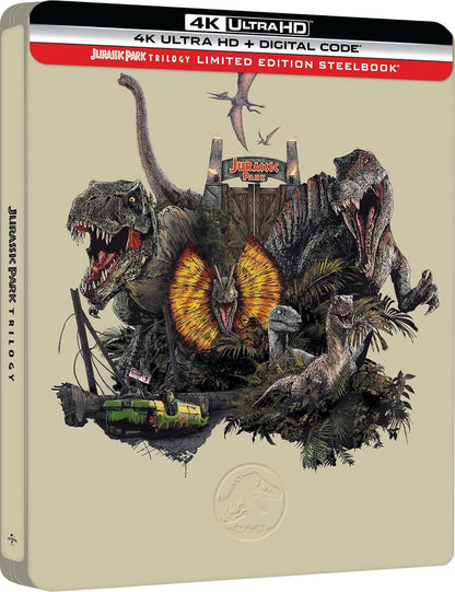 Jurassic Park Trilogy - Limited Edition Steelbook [4K Ultra HD + Digital]