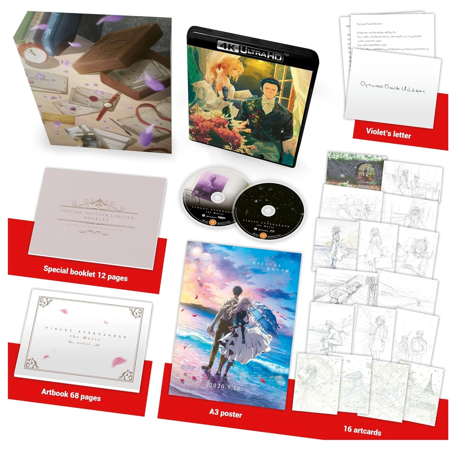 Violet Evergarden: The Movie (Collector's Limited Edition) [4K UHD + Blu-ray]