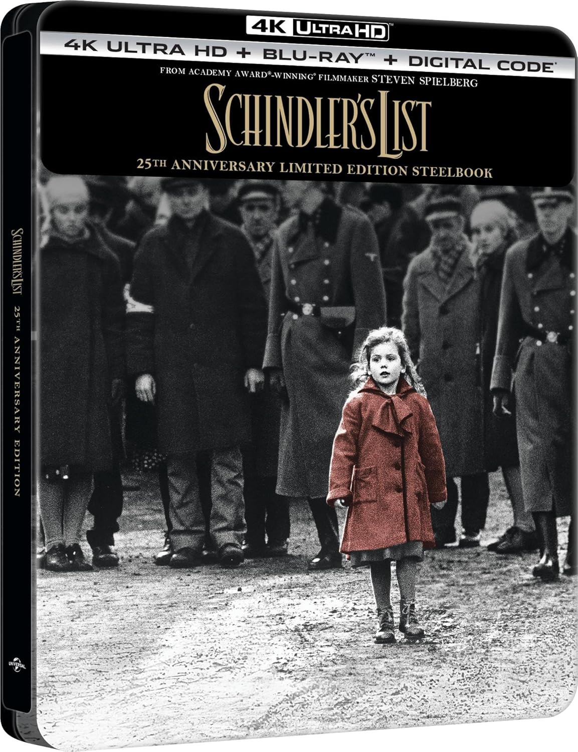 Schindler's List - 25th Anniversary Limited Edition Steelbook [4K Ultra HD + Blu-ray + Digital]