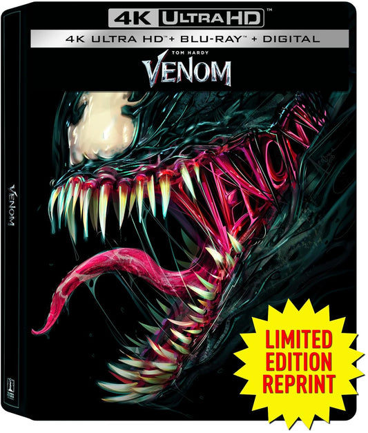 Venom (Limited Edition Steelbook) [4K UHD + Blu-ray + Digital]