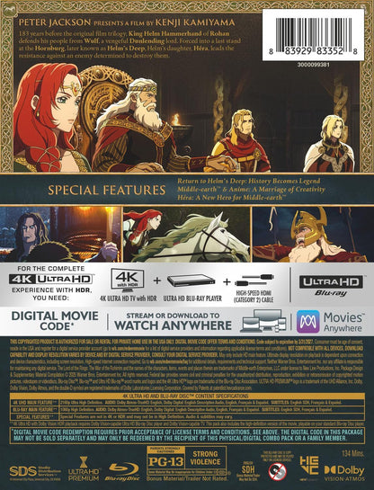 Lord Of The Rings: The War Of The Rohirrim Steelbook [4K UHD + Digital]