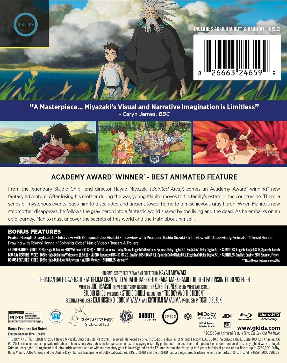 The Boy and the Heron - Limited Edition Steelbook [4K Ultra HD + Blu-ray]