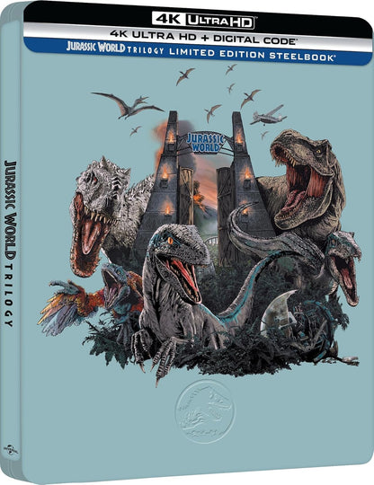 Jurassic World Trilogy - Limited Edition Steelbook [4K Ultra HD + Digital]