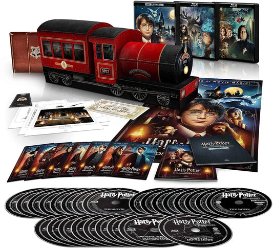 Harry Potter: Complete Collection - 20th Anniversary Hogwarts Express Edition - Limited All-Region 25-Disc UHD & Blu-Ray Boxset with Book & Poster [4K UHD]