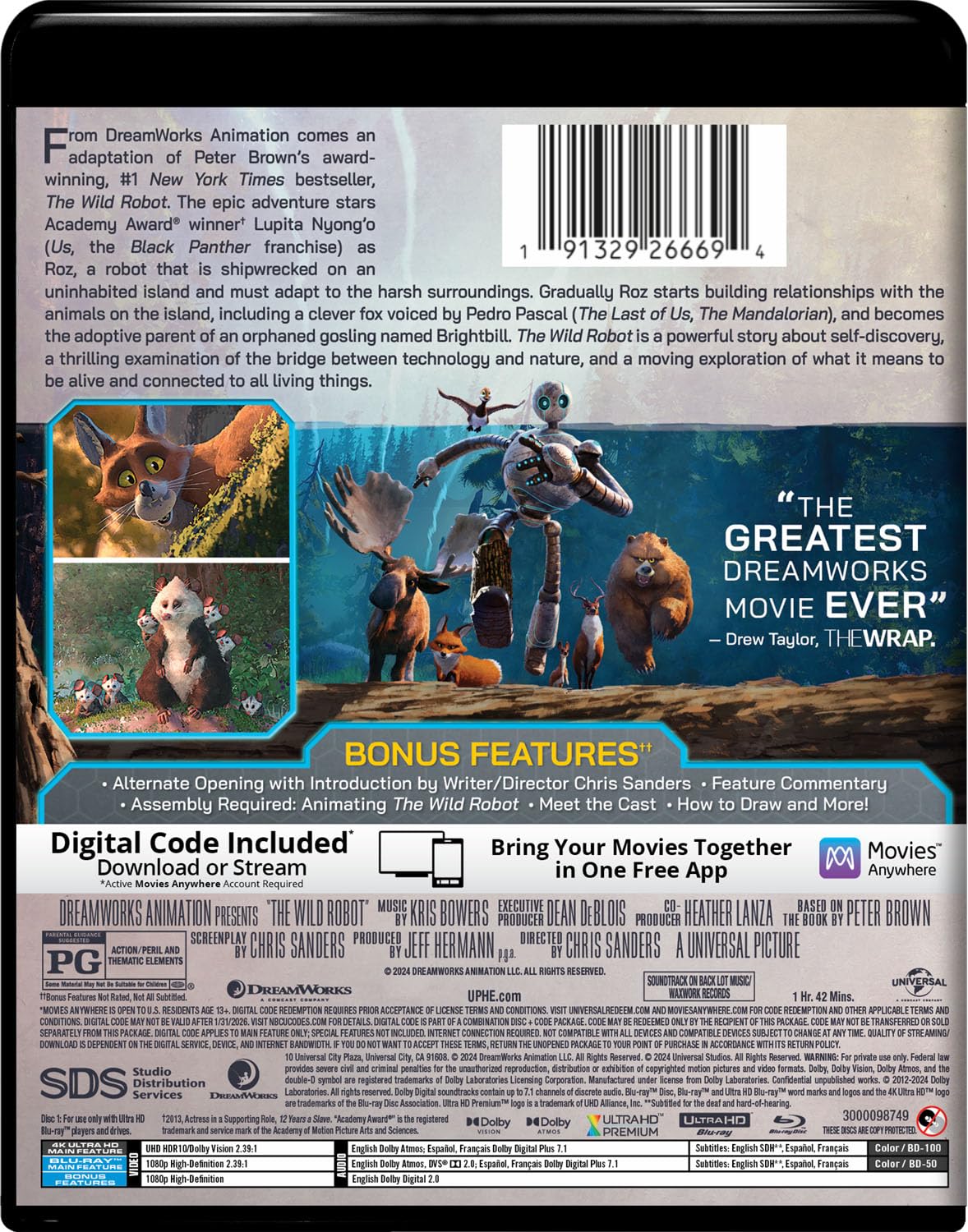 The Wild Robot - Collector's Edition 4K Ultra HD + Blu-ray + Digital