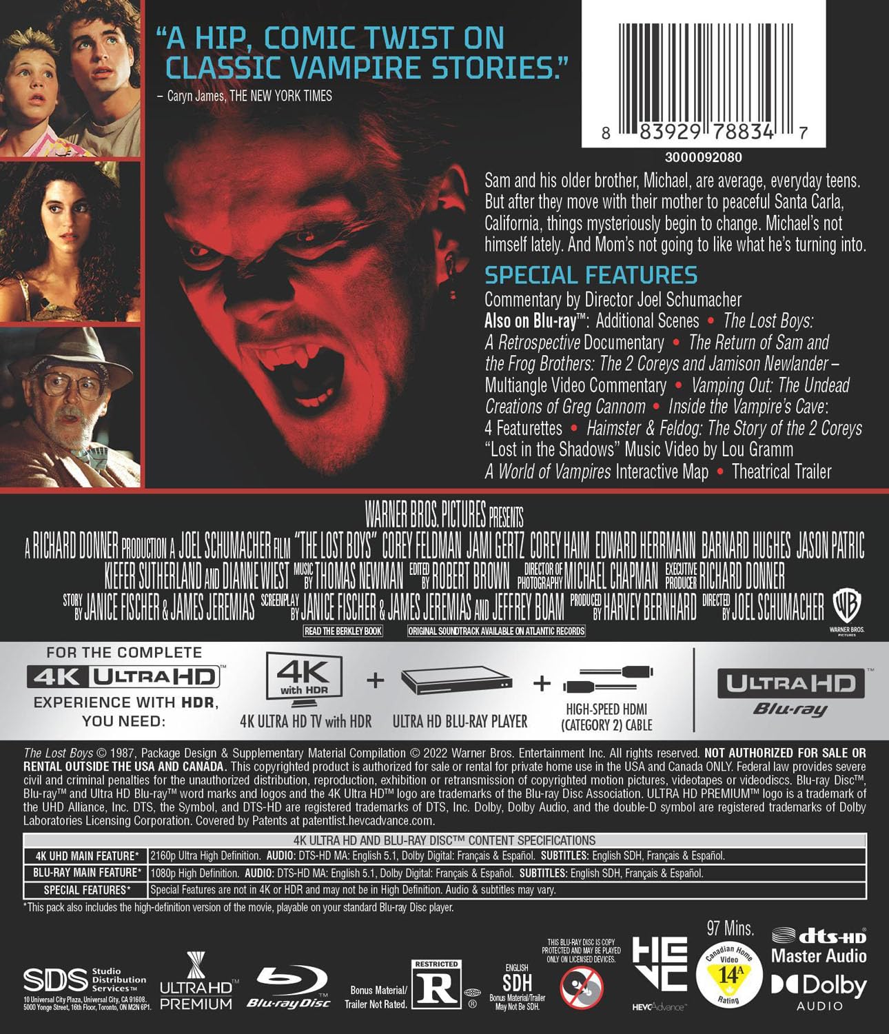 The Lost Boys [4K Ultra HD + Blu-ray]