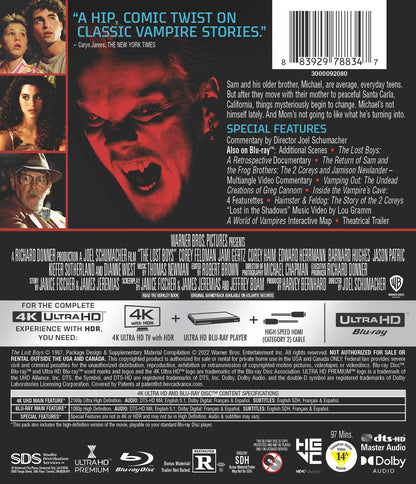 The Lost Boys [4K Ultra HD + Blu-ray]