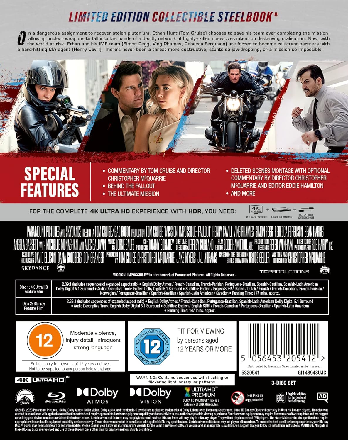 Mission: Impossible 6 - Fallout Steelbook [4K UHD + Blu-ray]