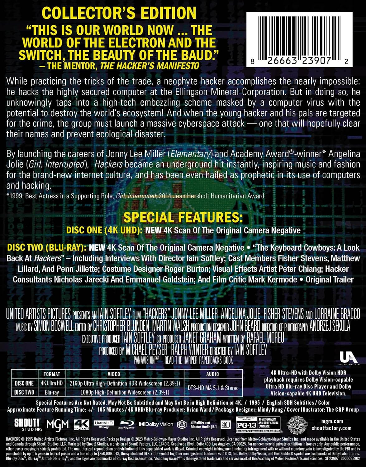Hackers - Limited Edition Steelbook [4K Ultra HD + Blu-ray]