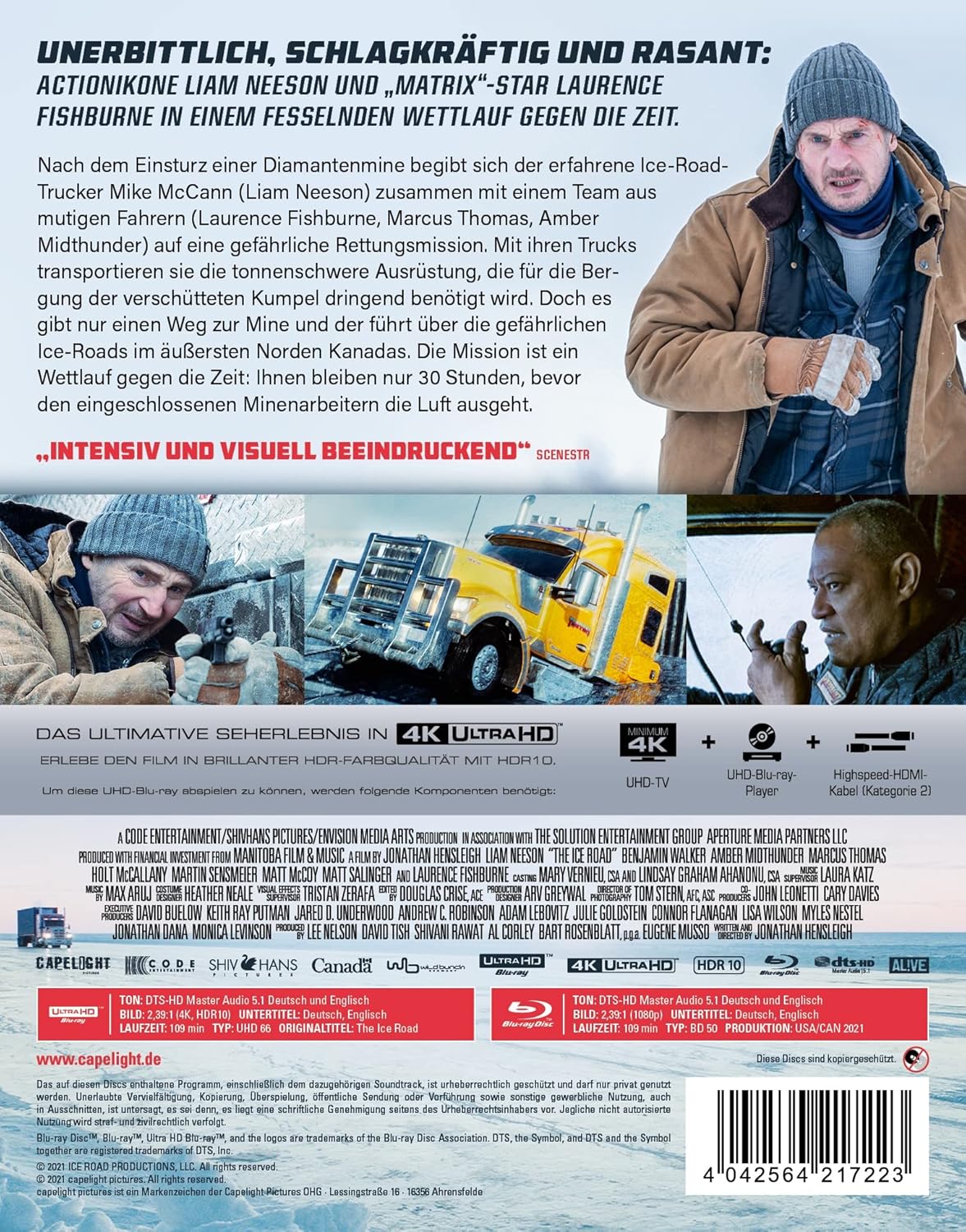 The Ice Road - 2-Disc Limited Edition Steelbook (4K UHD + Blu-ray)