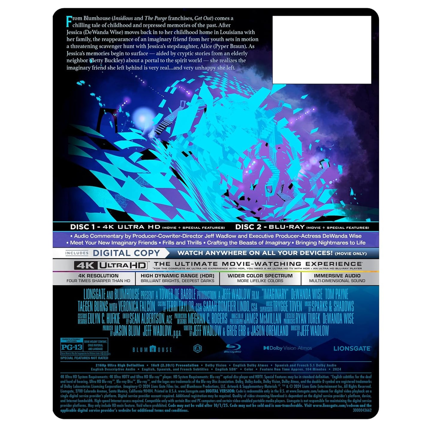Imaginary Steelbook [4K UHD + Digital]