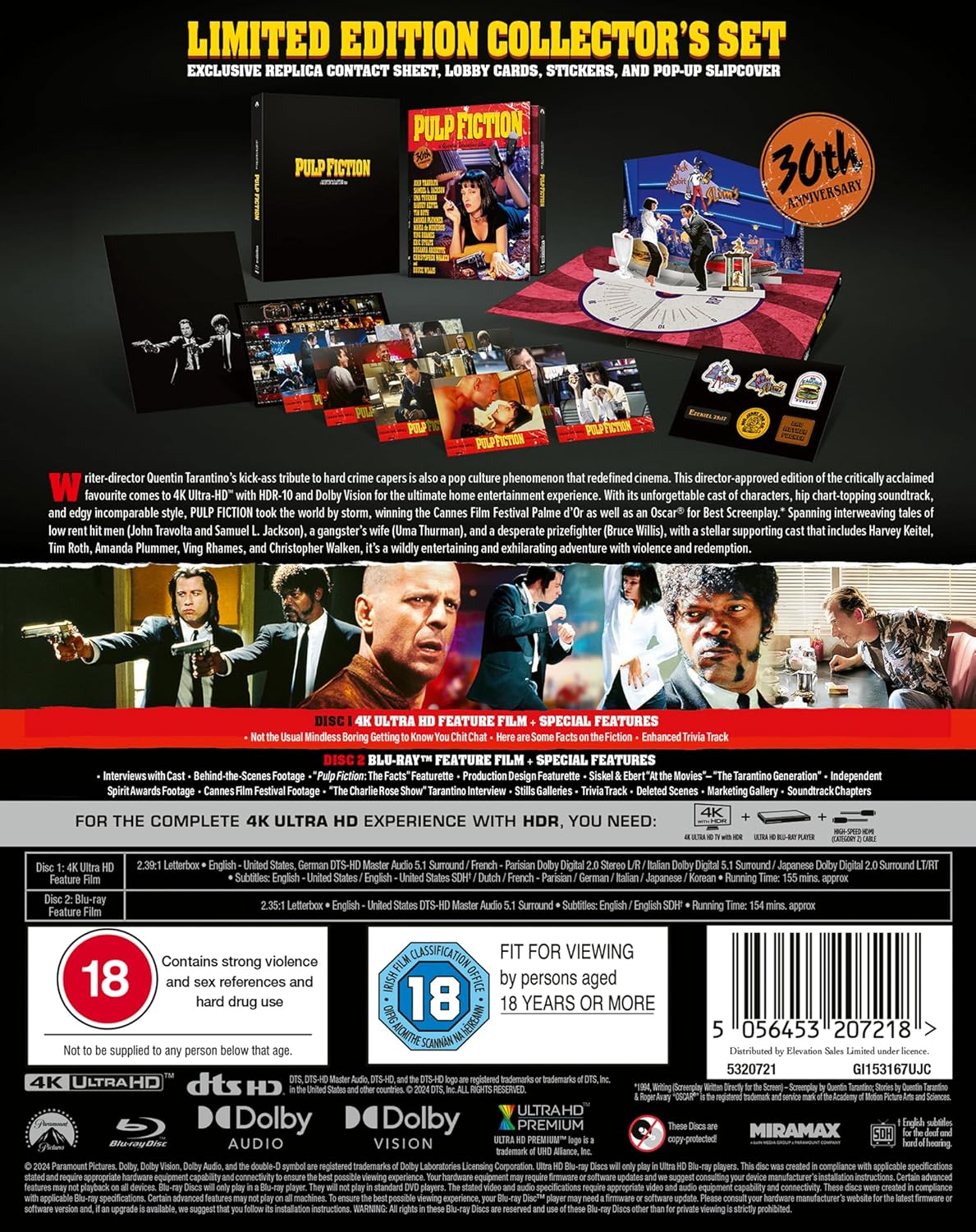 Pulp Fiction Steelbook - 30th Anniversary Boxset [4K UHD]