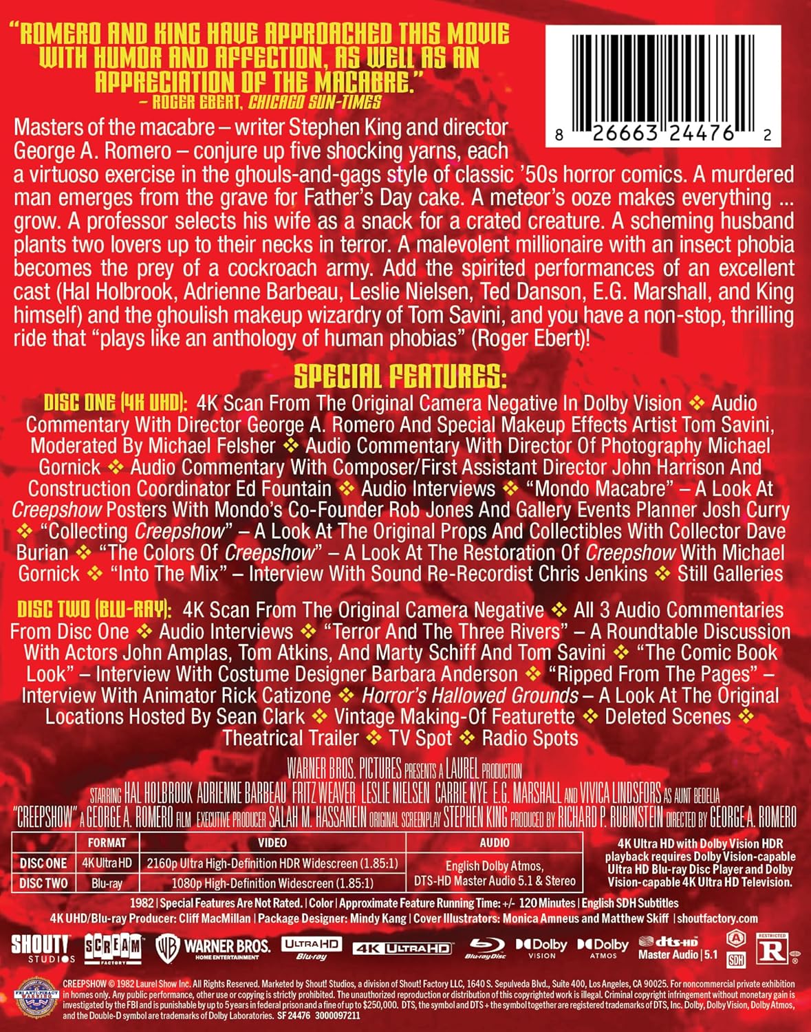 Creepshow (1982) - Limited Edition Steelbook [4K Ultra HD + Blu-ray]