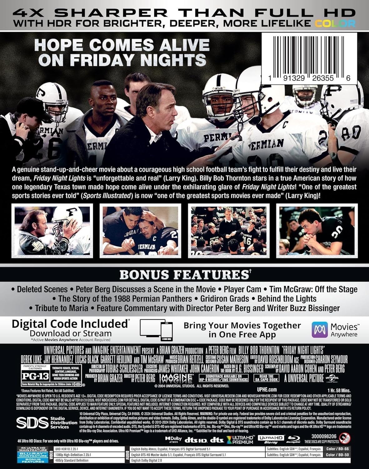 Friday Night Lights - Limited Edition Steelbook [4K Ultra HD + Blu-ray + Digital]