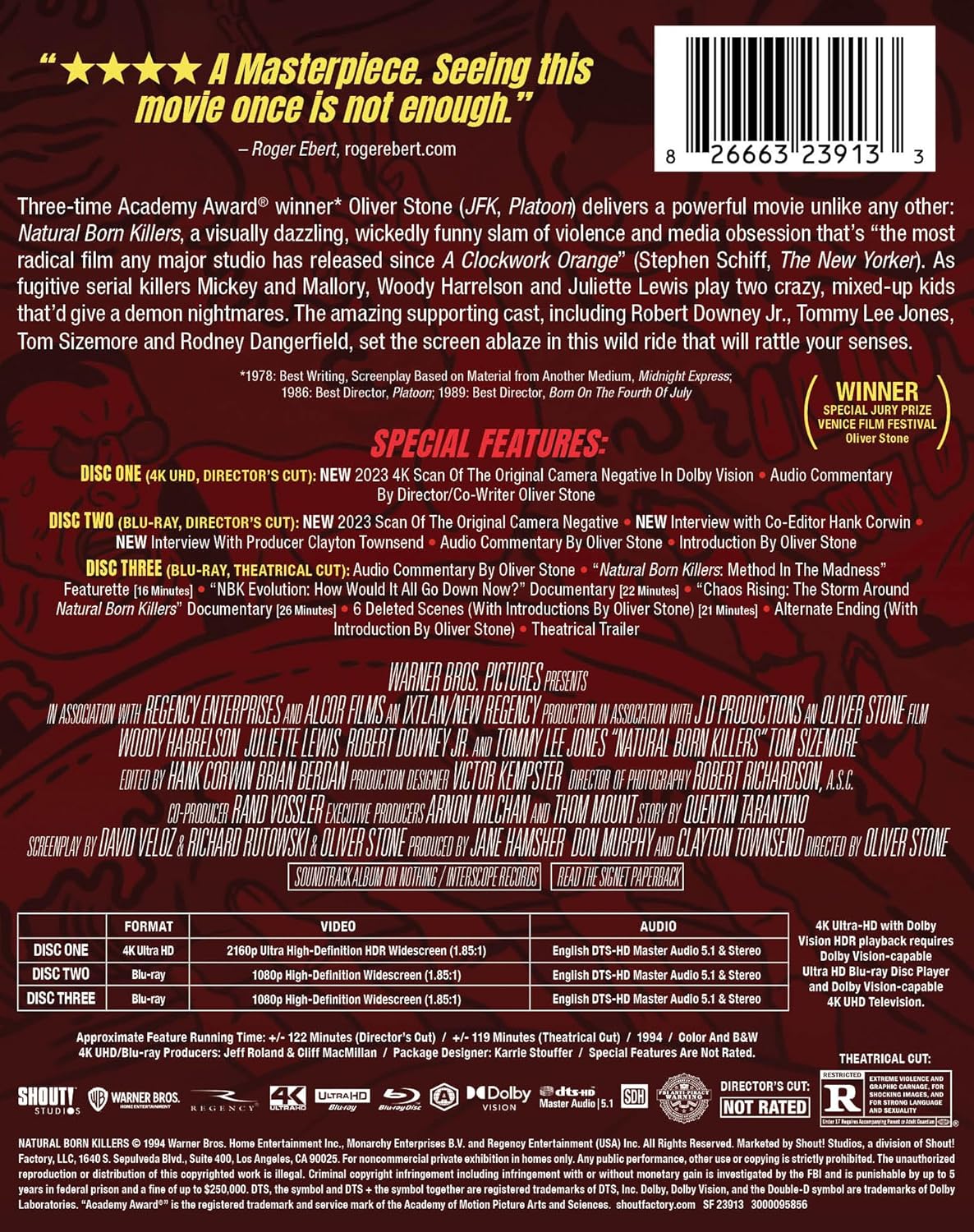 Natural Born Killers - Limited Edition Steelbook [4K Ultra HD + Blu-ray]