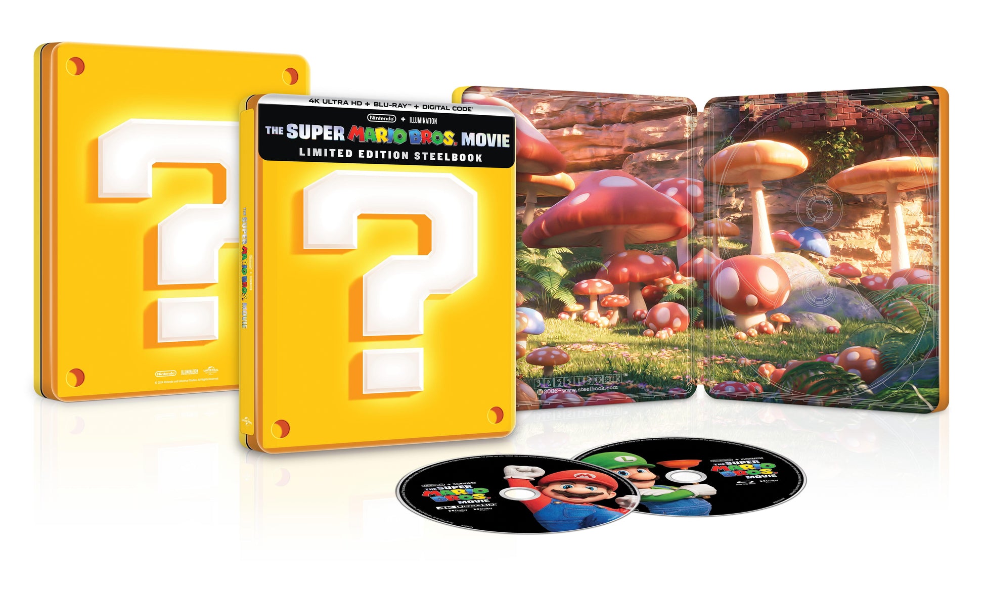 Super Mario Bros. Movie - Steelbook [4K Ultra UHD + Blu-ray + Digital]