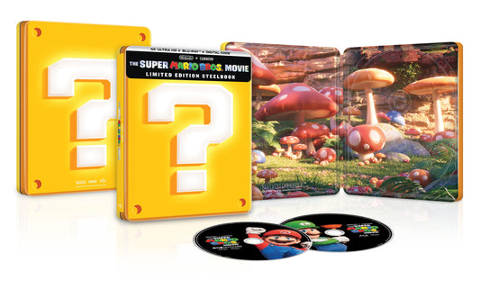 Super Mario Bros. Movie - Steelbook [4K Ultra UHD + Blu-ray + Digital]