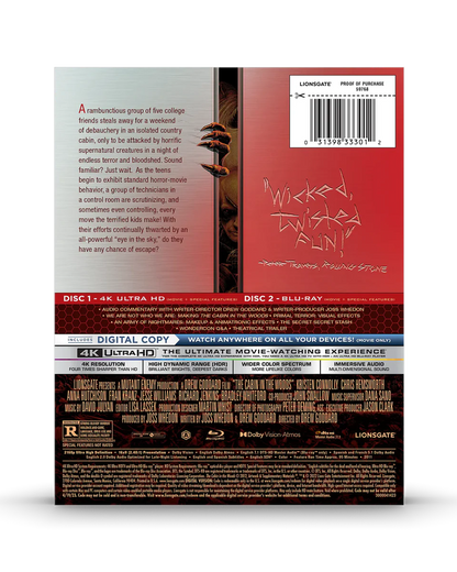 The Cabin in the Woods - Limited Edition Steelbook (4K UHD + Blu-ray + Digital)