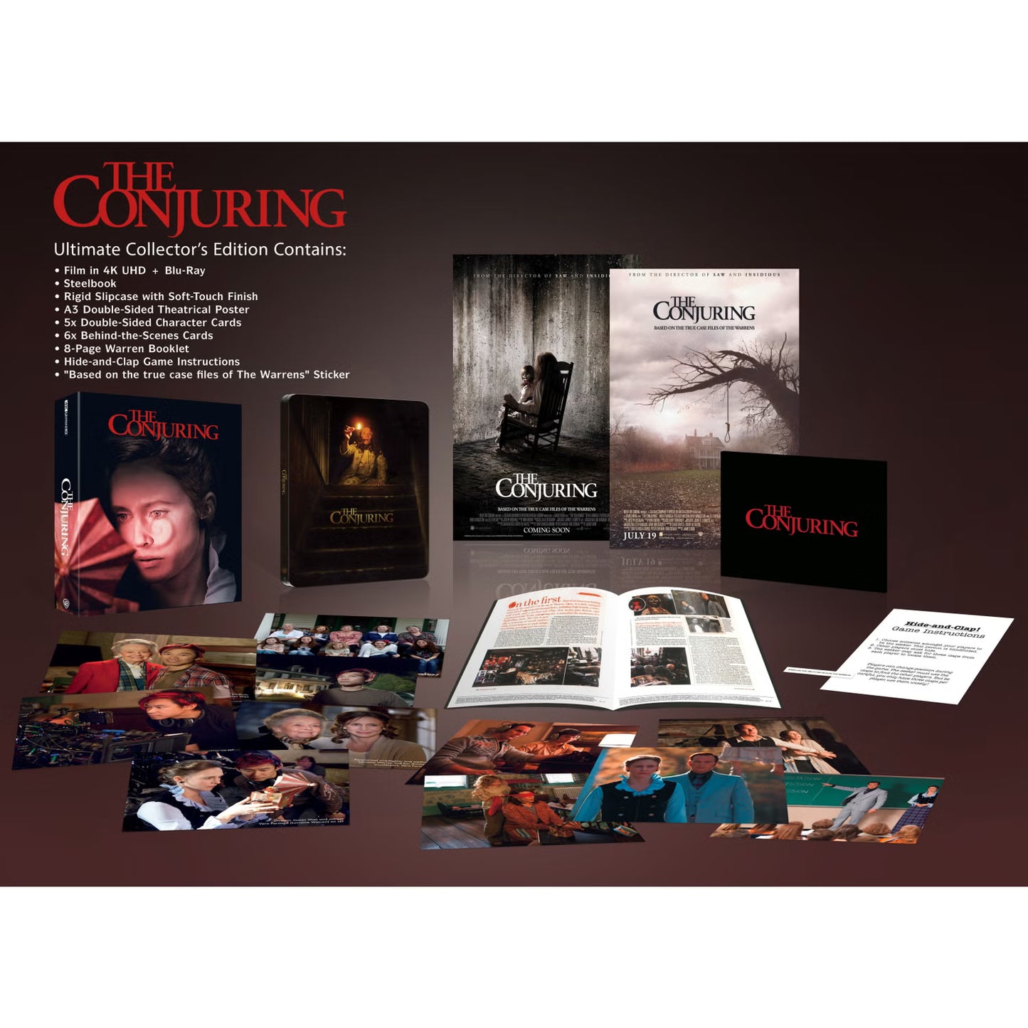 The Conjuring Steelbook - Collector's Edition [4K Ultra HD + Blu-ray]