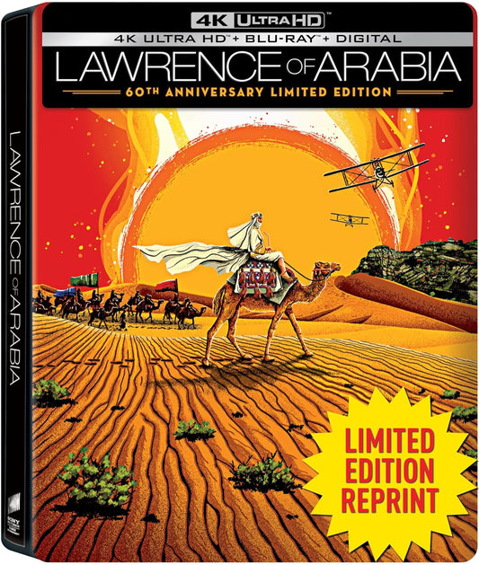 Lawrence of Arabia: 60th Anniversary Limited Edition Steelbook [4K UHD + Blu-Ray + Digital]