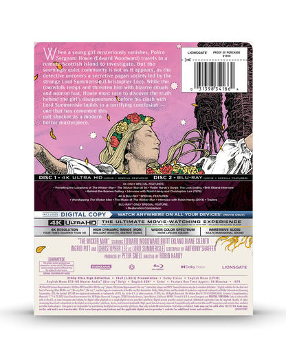 The Wicker Man - 50th Anniversary Limited Edition Steelbook (4K UHD + Blu-ray + Digital)